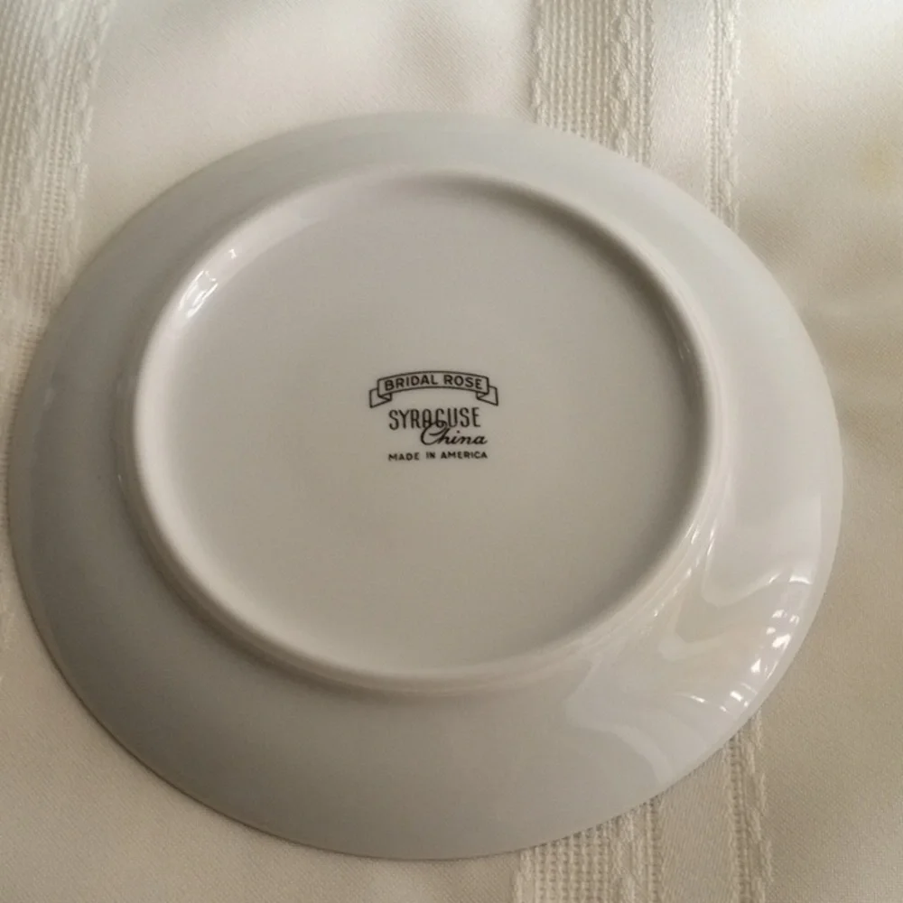 Vintage Bundle 9 Bridal Rose Syracuse Tea Coffee Cups & Saucers Fine China USA